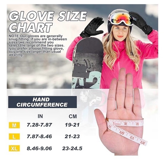 Sukeen Winter Warm Gloves Men Women Windproof Anti-Slip Touchscreen. BLACK,NEW - Picture 5 of 12